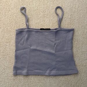 Brandy Melville Gray Ribbed Camisole